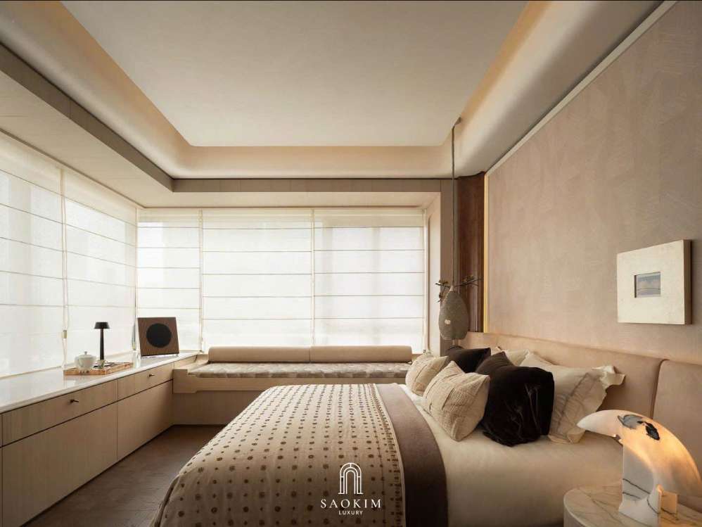 Thiết kế nội thất phòng ngủ cao cấp phong cách Contemporary Quiet Luxury vẻ đẹp sang trọng đến từ sự tinh giản
